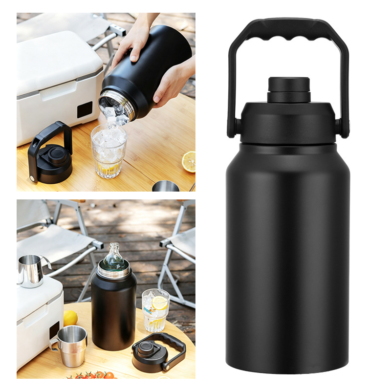 Sports Water Bottle Insulated - Botol Air Terisolasi Dengan Tutup dan