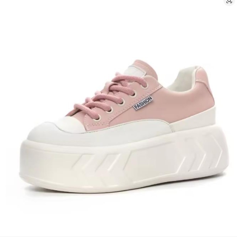Skateboard - Sepatu Sneakers Platform Wedge Wanita Kasual