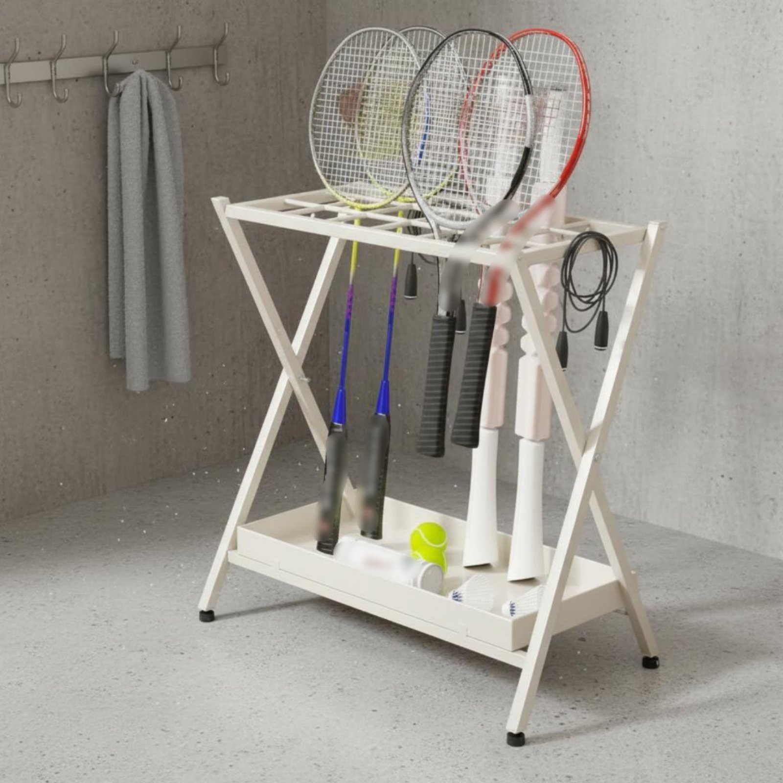 Rak Raket Bulu Tangkis Lipat,  - Badminton Racket ulasan dan harga