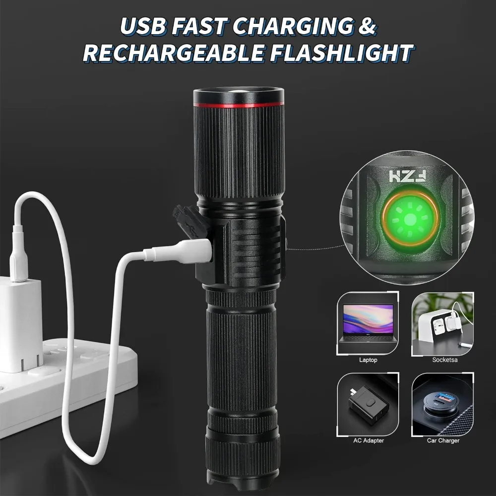 Senter LED Kuat Tipe C Lampu S - Jump Rope ulasan dan harga