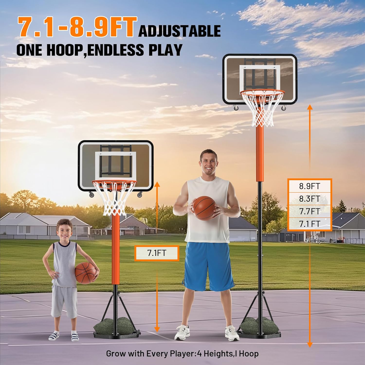 Sistem Ring Basket Portabel ya - Basketball Hoop ulasan dan harga