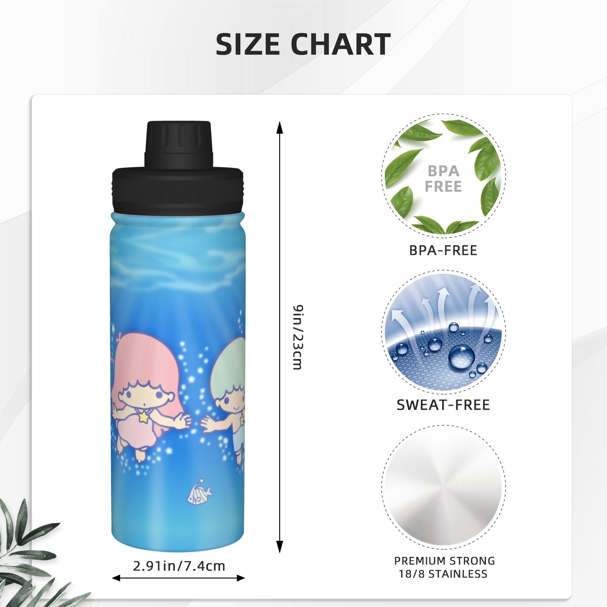 Little Twins Stars, Mug Kartun - Sports Water Bottle Insulated ulasan dan harga